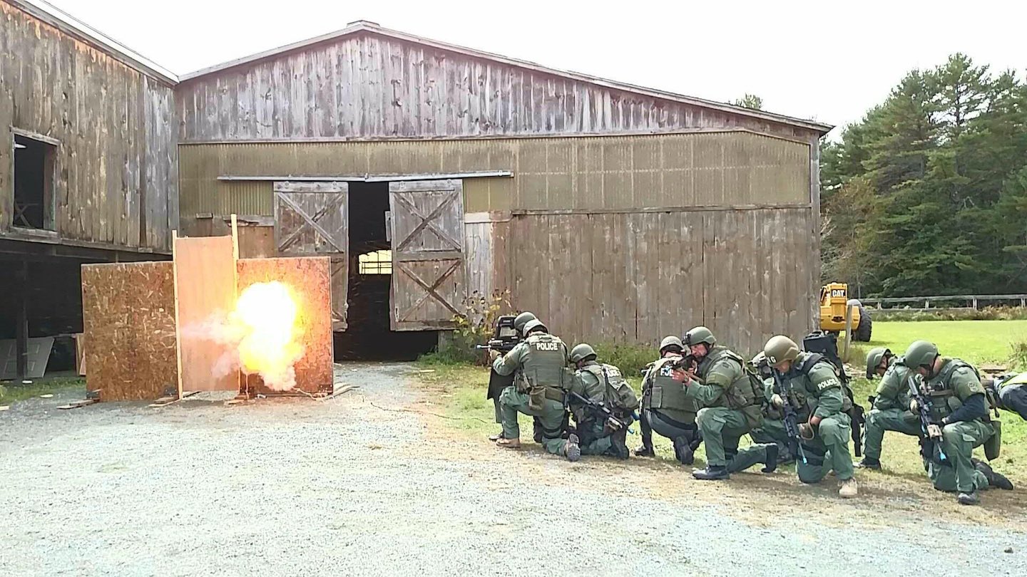 SERT train with explosives